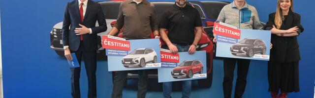 Dodeljene glavne nagrade velike NIS nagradne igre: Dodeljena tri nova Hyundai Tucson automobila