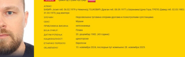 DOSPEO NA LISTU TOP 50 Za zvicera upozoravaju da je opasan i moguće da je naoružan