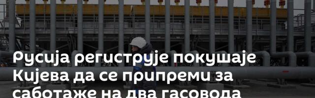 Русија региструје покушаје Кијева да се припреми за саботаже на два гасовода