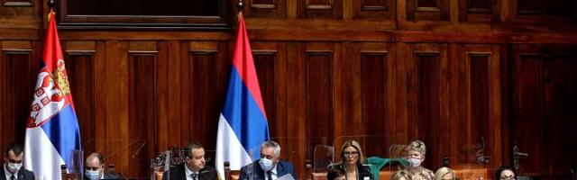 Konstitutivna sednica Skupštine Srbije u ponedeljak