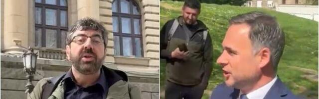 OPOZICIONI "JUNACI" SE SAKRILI OD NARODA: Pobegli na zadnji ulaz Narodne skupštine (VIDEO)