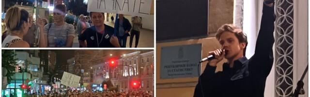 Skup podrške Pavlu Cicvariću u Užicu: Blokirana magistrala uz poruku „mi ne damo jedni druge“