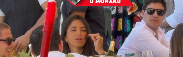 Evo s kim smo uhvatili Đinu sat vremena pre početka slavlja: Pije šampanjac i jede jagode sa milionerima