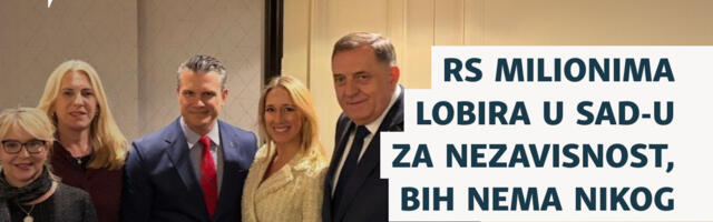 Republika Srpska milionima lobira u SAD-u za nezavisnost, BiH nema nikog