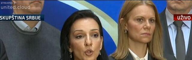 Tepić: Ana Brnabić gangsterski suspendovala Skupštinu