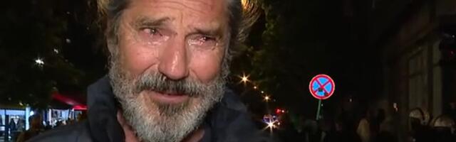 VIDEO: Glumac Gagi Jovanović u Zemunu poprskan biber sprejem