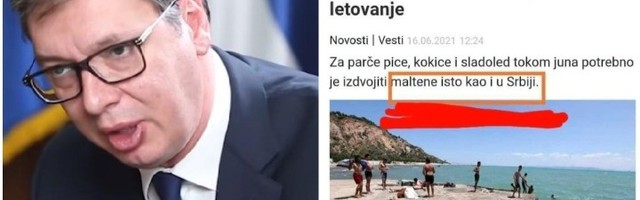 Tabloidi potkačili i Vučića: "Crna Gora skupa skoro kao Srbija"