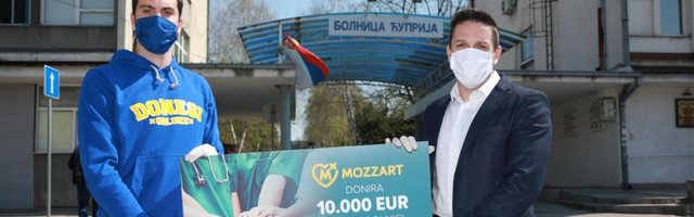 Mozzart donirao više od milion dinara  Opštoj bolnici u Ćupriji