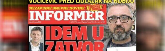 MORATE PROČITATI! DRAGAN J. VUČIĆEVIĆ, PRETPOSLEDNJI TEKST PRED ODLAZAK U ZATVOR  Meni robija zbog tvitova o Jugoslavu i Žaklini, a njima za bolesne laži nagrade i ordeni!?