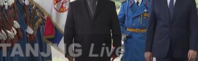 PREDSEDNIK KONGA U SRBIJI! Svečani prijem ispred "Palate Srbija"!