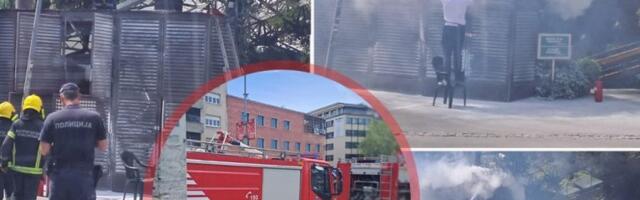 PRVE SLIKE POŽARA U "FRANŠU"! Dim kulja iz poznatog restorana, vatrogasci na licu mesta