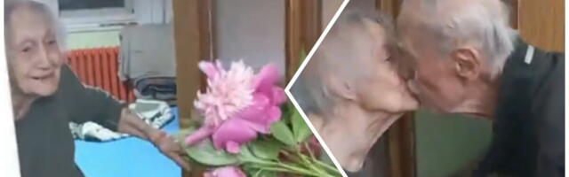 Godine im usporile korake, ali ljubav ne stari! Deka doneo baki cveće, a reči koje mu je izustila dok jedva stoji - kidaju dušu! VIDEO