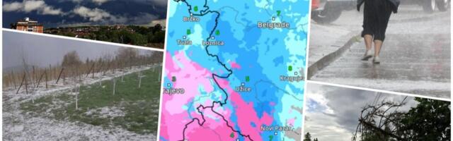 POGLEDAJTE KAKO ĆE SE DANAS NEVREME KRETATI SRBIJOM PO SATIMA: Evo gde i kad će biti najjači udar, RHMZ objavio najnovije upozorenje, i MUP upozorava na oluju