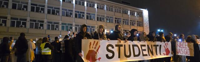 Studenti blokirali četiri ulice i kružni tok, poručuju “nećete nas gaziti”