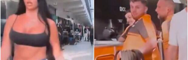 PROVOKATIVNA HRVATICA UŠETALA U KADAR - KAMERMAN SE TOTALNO POGUBIO! Šta tek reći o reakciji Meklarenovog mehaničara... Ljudi gledaju i vrište od smeha! (VIDEO)