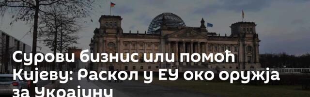 Сурови бизнис или помоћ Кијеву: Раскол у ЕУ око оружја за Украјину