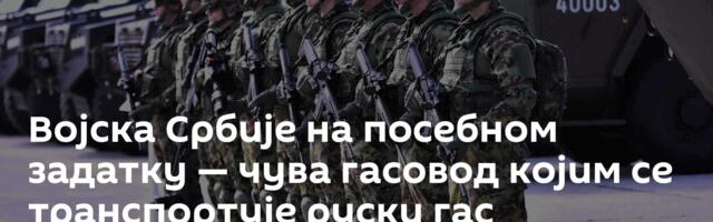 Војска Србије на посебном задатку — чува гасовод којим се транспортује руски гас