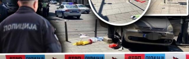 PROŠAO NA CRVENO, PA UDARIO DRUGE AUTOMOBILE I POKOSIO LJUDE NA PEŠAČKOM! Evo kako je došlo do nesreće nakon policijske potere u centru Beograda! (FOTO)