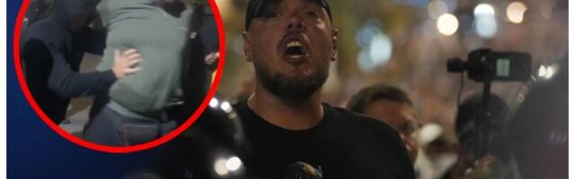 "Šta mu to radite": Novi snimak hapšenja Štimca, policajci sklanjali sve pred sobom (VIDEO)