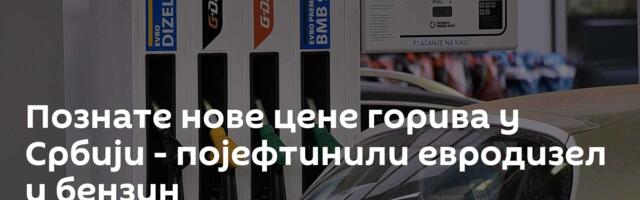 Познате нове цене горива у Србији -  појефтинили евродизел и бензин