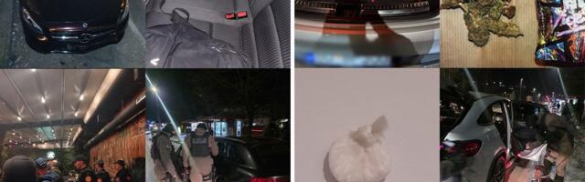 Sekire, noževi i hiljade evra: Šta je sve policija pronašla tokom jedne noći u Crnoj Gori