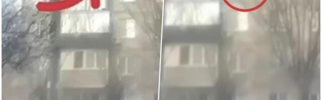 PALA S PETOG SPRATA I PREŽIVELA! Neverovatan snimak: Čistila klima uređaj, srušila se s prozora, a onda je usledio šok - ustala i otišla (VIDEO)