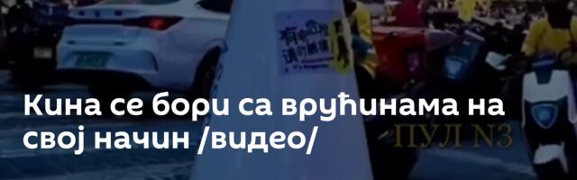 Кина се бори са врућинама на свој начин /видео/