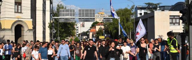 Studenti i građani u Nišu protestom zatražili vraćanje tri departmana Filozofskom fakultetu