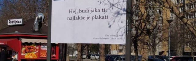 FOTO: Balaševićevi stihovi na bilbordima i autobuskim stajalištima u Novom Sadu - "Bolje nije moglo"
