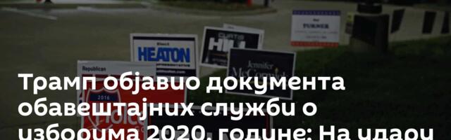 Трамп објавио документа обавештајних служби о изборима 2020. године: На удару Русија и Меркелова