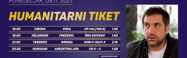 Humanitarni tiket u podne: Goran Bogdan tipuje za Vanju Malović