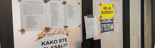 VIDEO: Zaposleni i studenti ispred dekanata Filozofskog: "Kako ste glasali?"