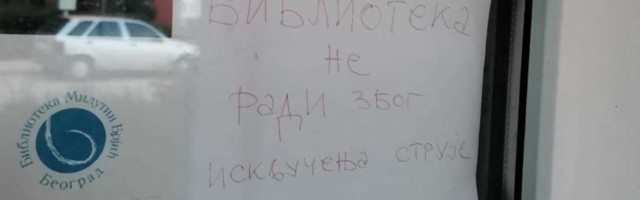 Jedina biblioteka u Borči ne radi već osam meseci jer nije plaćena struja