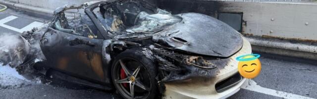 San koji je trajao sat vremena: Ferari 458 Spider izgoreo na autoputu u Japanu