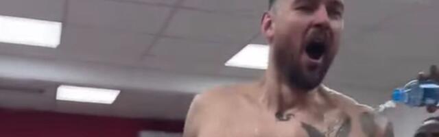 Ludnica u svlačionici Zvezde: Ovako su proslavili novi ugovor Donatasa Motiejunasa