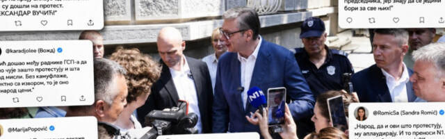Аплауз Вучићу пред камерама Н1 постао главна тема на друштвеним мрежама