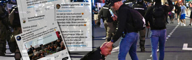 "TAJ STOČNI FOND JE ZA SVE KRIV" Gnusnim uvredama blokaderi nastavljaju omalovažavanje penzionera samo zato jer je njihov izbor Vučić (FOTO/VIDEO)
