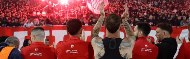DELIJE U TRANSU! Crvena zvezda slavi titulu na Kalemegdanu!