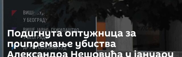 Подигнута оптужница за припремање убиства Александра Нешовића у јануару