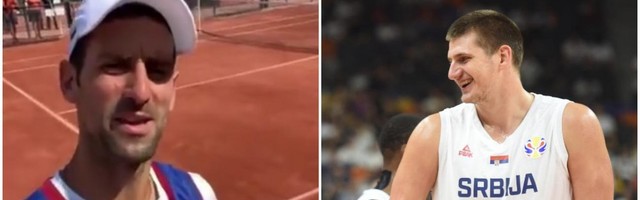 "VOLIM TE, BRATE!" Đoković u nezapamćenom izdanju, za megdan sa Nadalom izašao na teren Rolan Garosa u dresu Nikole Jokića! /VIDEO/