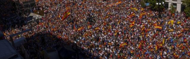 ČAK 40.000 LJUDI NA PROTESTU U MADRIDU! Ne daju amnestiju katalonskim separatistima!