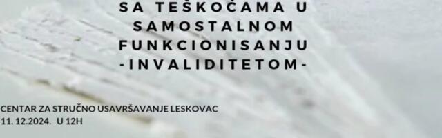 Tribina o značaju socijalnog preduzetništva za mlade sa invaliditetom sutra u Leskovcu