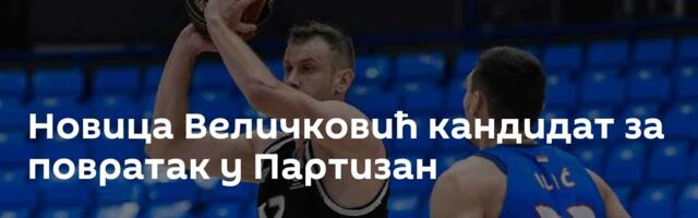 Новица Величковић кандидат за повратак у Партизан