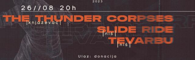 Slide Ride, The Thunder Corpses i Tevarbu nastupaju u Ei Letnjem Klubu