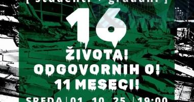 Protesti u Leskovcu povodom 11 meseci od pada nadstrešnice i pogibije 16 osoba