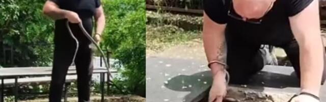 "KAD LEGNEŠ ŽIV U GROB..." Čuveni zmijolovac je svuda "lovio" zmije, ali OVO je prvi i za njega! Pogledajte odakle iz izvukao smuka dugog skoro dva metra! VIDEO