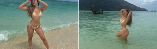 NIKAD NIJE BILA OVOLIKO PROVOKATIVNA! Anđela ušla u vodu, pa izmenjala VRUĆE POZE! Kadrovi za infarkt