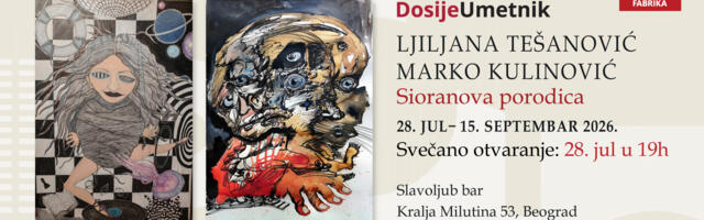 Izložba „Cioranova porodica“ Ljiljane Tešanović i Marka Kulinovića u Slavoljub Baru