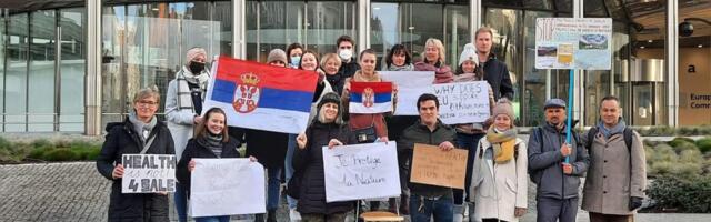 Građani Srbije u Briselu održali skup podrške ekološkim protestima