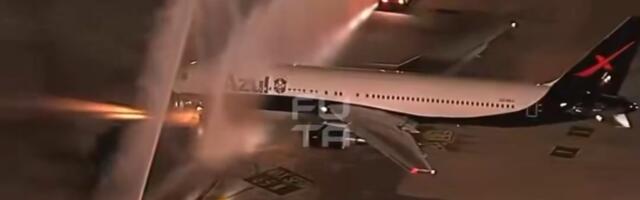 Neverovatno: Avion Brazila vredan 150 miliona funti "kršten" pred put na Svetsko prvenstvo /VIDEO/